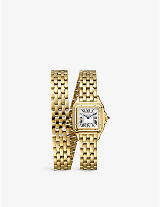 CARTIER: Panthère de Cartier 18ct yellow-gold watch