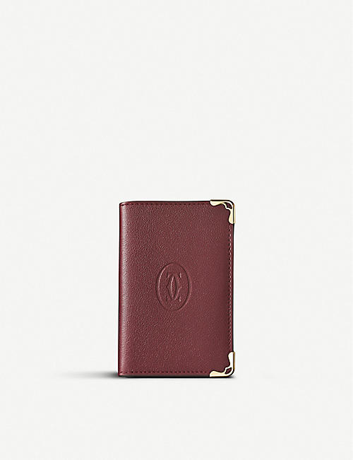 CARTIER: Must de Cartier extra-small bi-fold leather wallet