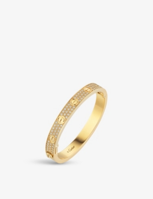 CARTIER: LOVE 18ct yellow-gold and 204 diamonds bracelet
