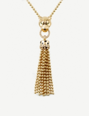 cartier panthere gold necklace