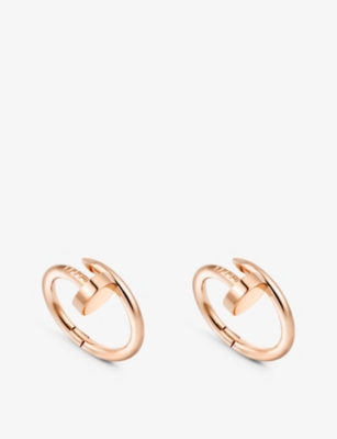CARTIER Juste Un Clou 18ct solid pink-gold cufflinks