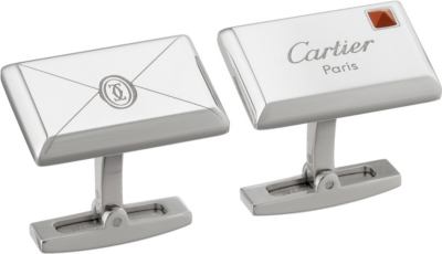 CARTIER - Envelope decor cufflinks 