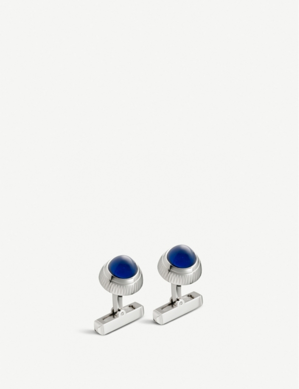 Santos de Cartier crown decor cufflinks