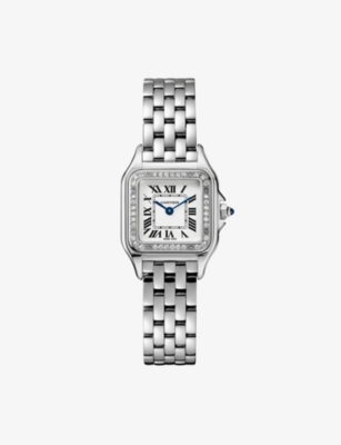 cartier panthère de cartier medium stainless steel watch