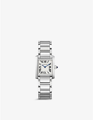 CARTIER: W51008Q3 Tank Must small stainless-steel quartz watch