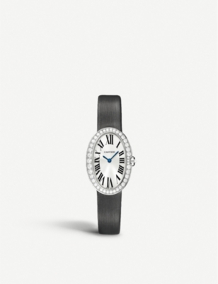 Cartier Baignoire 18ct White Gold And Diamond Small Watch Selfridges Com