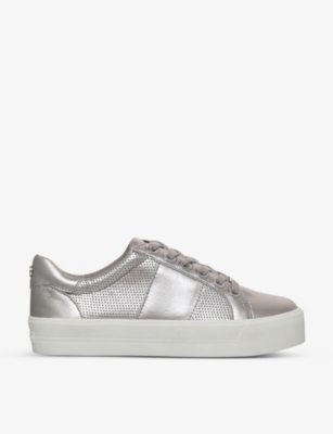 carvela leather trainers