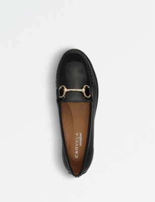 Shop Carvela Comfort Women's Black Click 2 Patent Leather Loafers