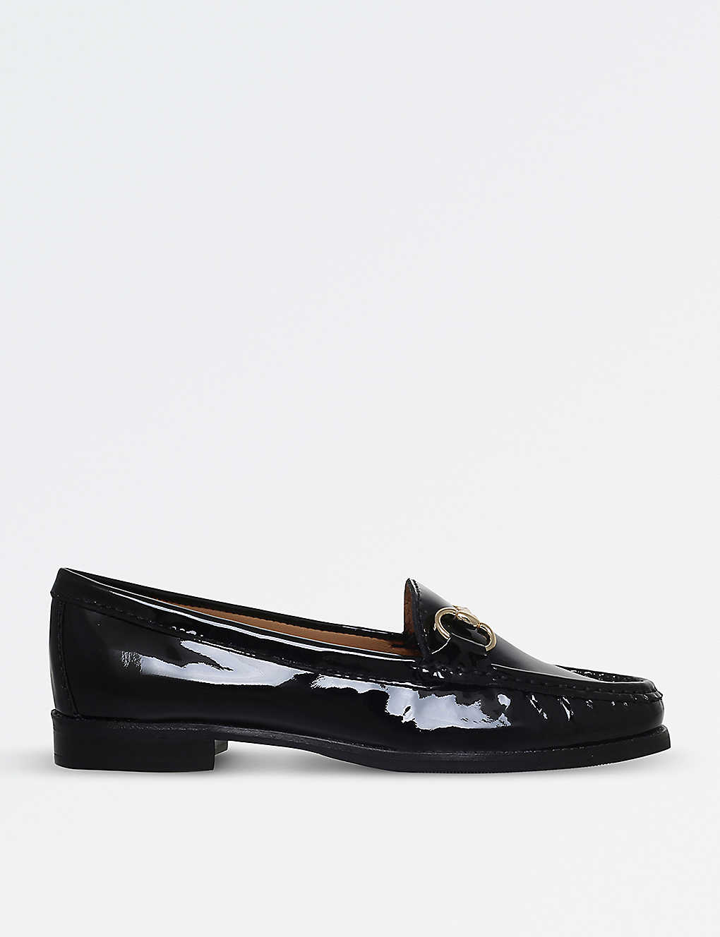 Shop Carvela Comfort Womens Black Click 2 Patent Leather Loafers