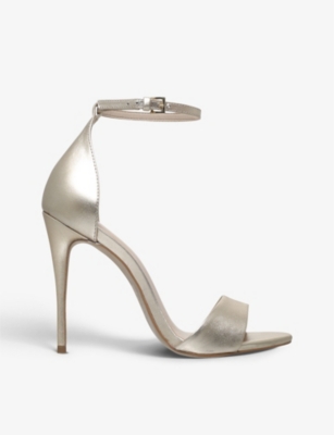 CARVELA Glimmer heeled leather sandals Selfridges