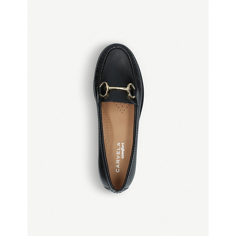 Shop Carvela Comfort Womens Blk/other (black) Click Leather Loafers
