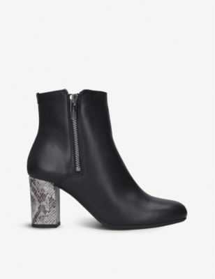 carvela black leather ankle boots