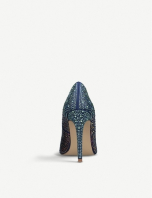 carvela navy heels