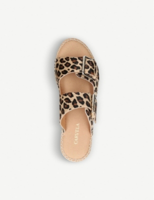 carvela klever sandals tan leather