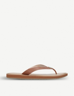 aldo leather flip flops