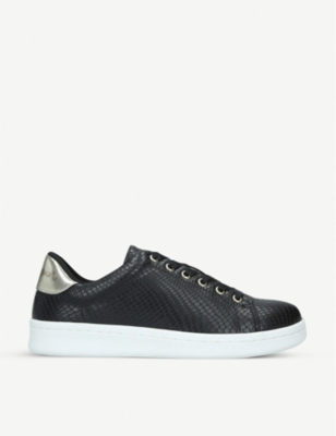black snake print trainers