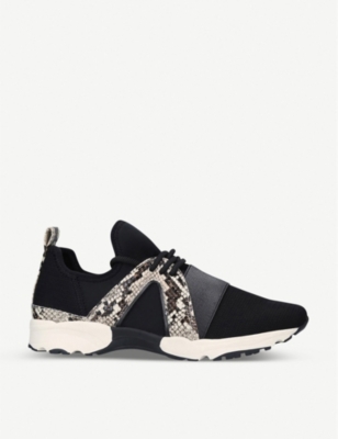 carvela trainers black glitter