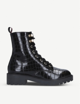 kurt geiger denny black croc