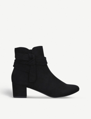 nine west black suede ankle boots