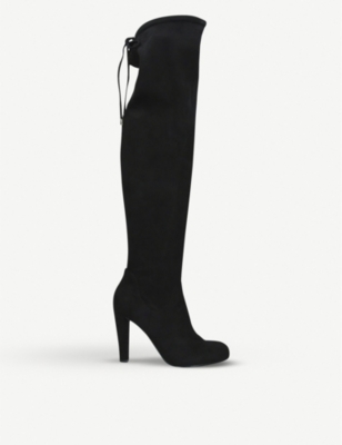 Carvela black knee high hot sale boots