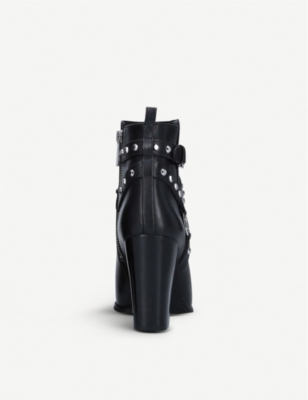 michael kors black studded boots