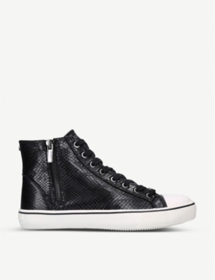 carvela snakeskin trainers