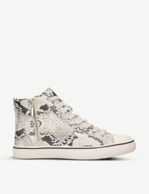 carvela snakeskin trainers