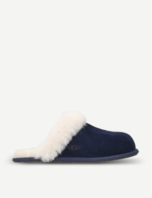 dark blue ugg slippers