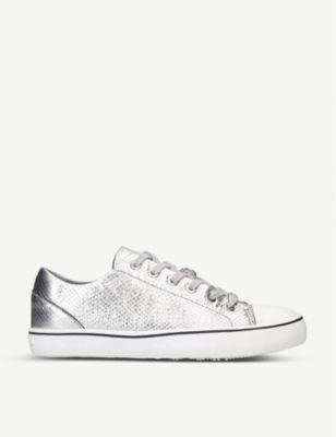 carvela snakeskin trainers