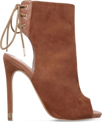 Carvela Womens Tan Gabby Suede Shoe Boots Eur 39 / 6 Uk In Multi