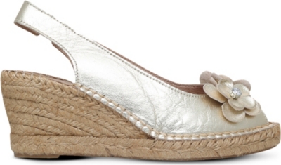CARVELA COMFORT - Poppy embellished leather wedge sandals | Selfridges.com