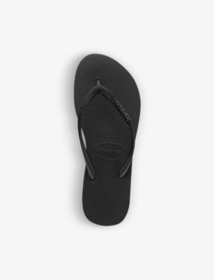 black sparkly havaianas