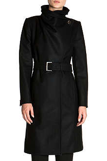 TED BAKER Madigan draped-front coat