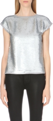 TED BAKER   Seqeen sequined top