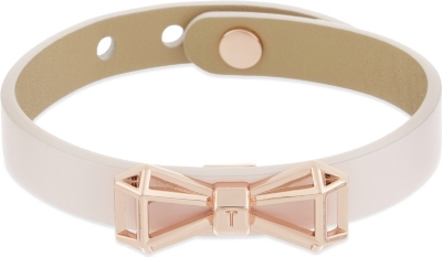 TED BAKER - Geometric bow leather bracelet | Selfridges.com