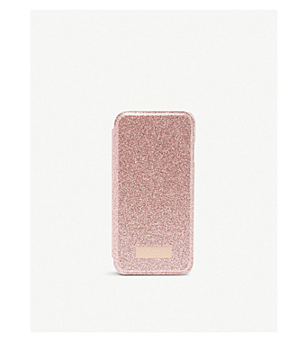 Ted Baker Glittered iPhone flip case