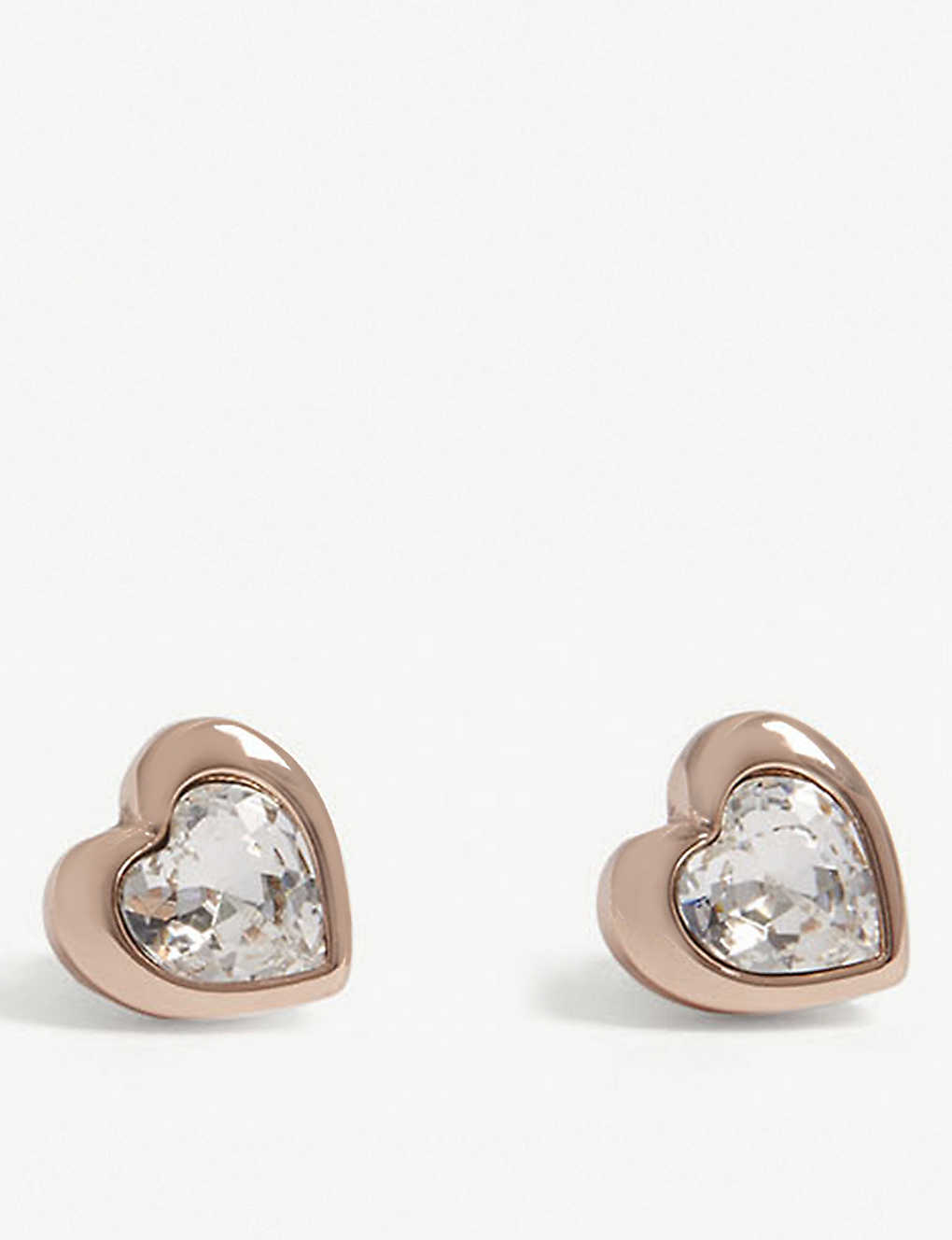 ted baker han crystal heart earrings