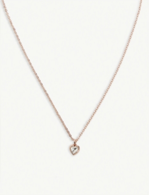 TED BAKER: Hannela crystal heart necklace