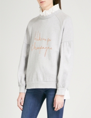 ted baker wake me for champagne sweatshirt