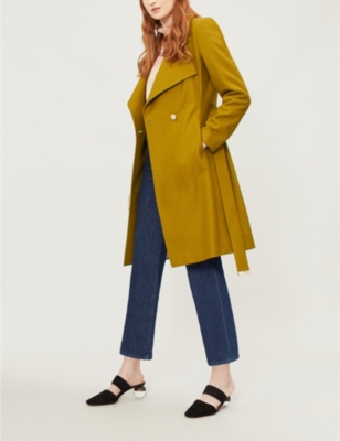 ted baker sandra coat mid green