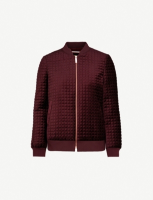 ted baker quilted bomber jacket