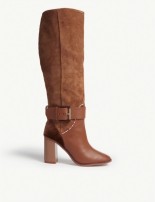 TED BAKER Tathia suede knee-high boot