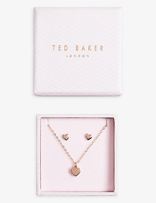 TED BAKER: Amoria Sweetheart brass jewellery gift set