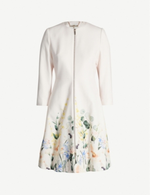 ted baker floral coat dress