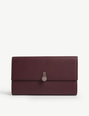 Ted Baker Padlock Charm Travel Wallet In Dp-purple