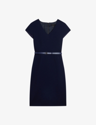 TED BAKER - Michahd crepe tailored midi dress