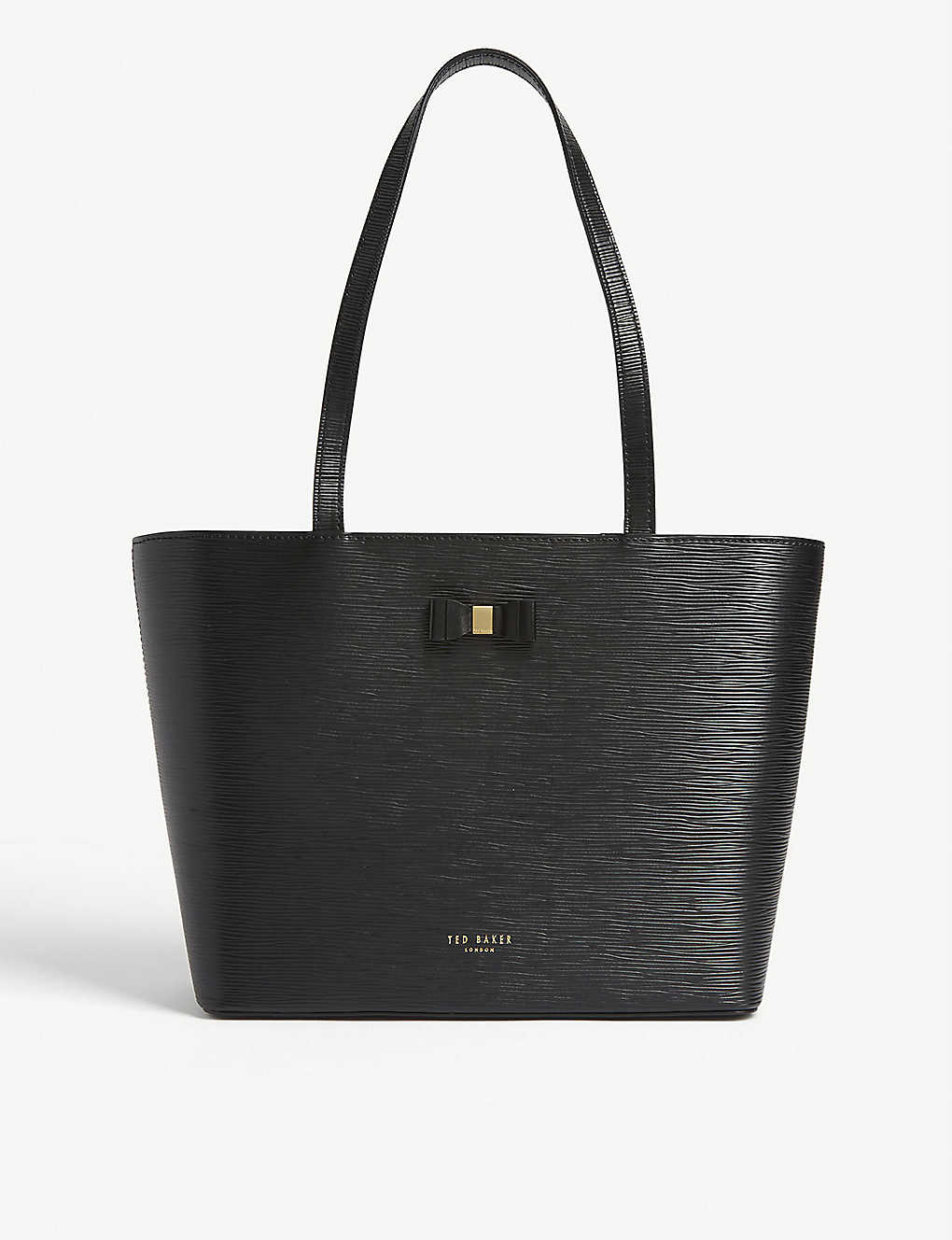 TED BAKER: Bow detail leather tote