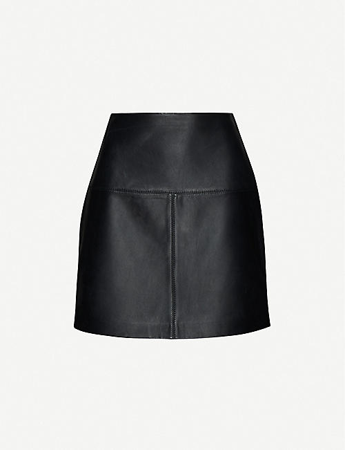 TED BAKER: Valiat leather skirt