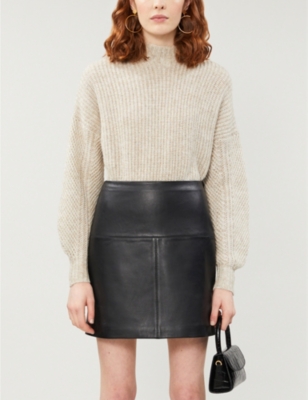 Buy Ted Baker Valiat A-Line Leather Mini Skirt from the Next UK