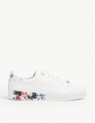 Ted Baker Floral Printed Sole Tennis Trainer Selfridges Com